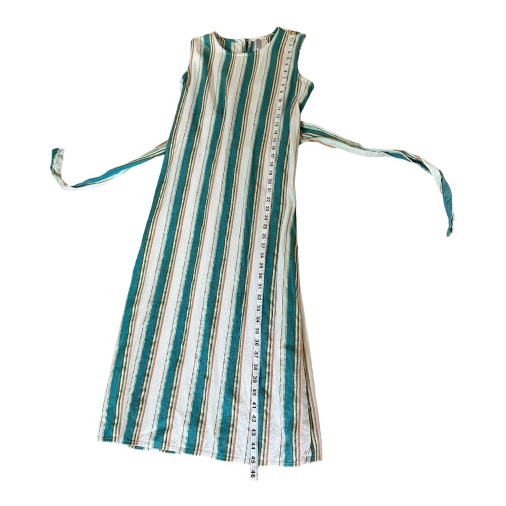 Boho Multicolor Stripe Sleeveless Summer Maxi Dress Medium 🔥 - Picture 6 of 12